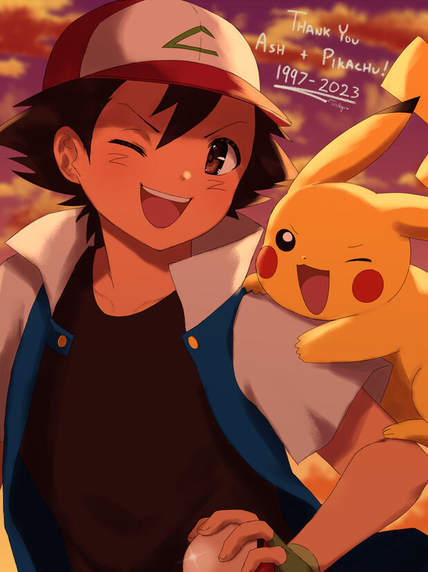 Ash and Pikachu